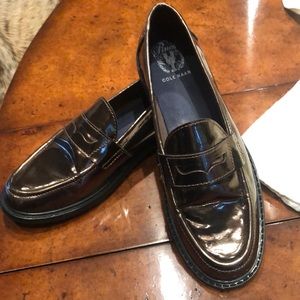 Cole Haan gunmetal loafers